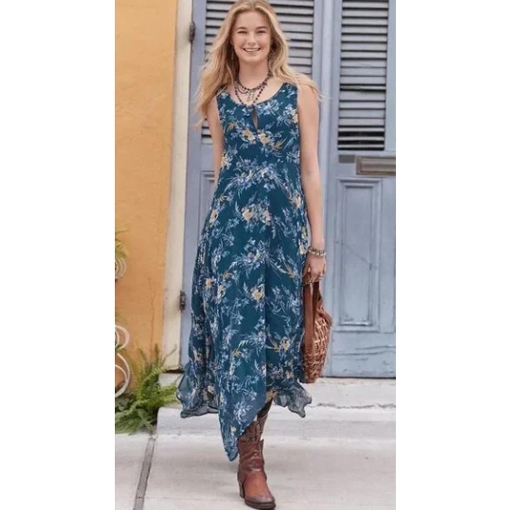 Sundance Blue Floral Maxi Dress
